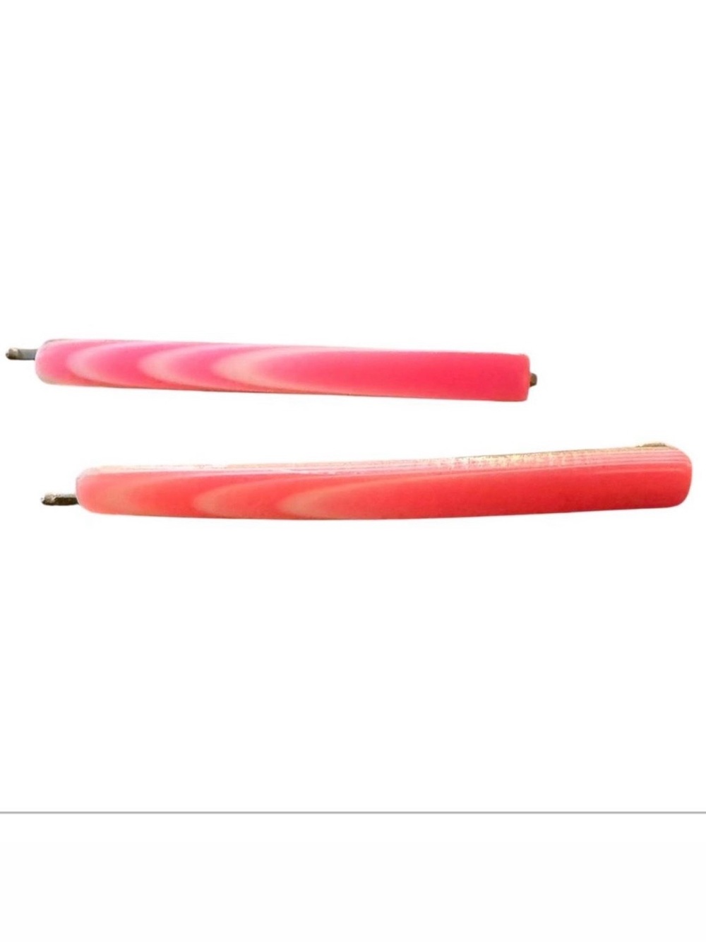 Vintage‎ Pink Thick Plastic Bobby Pins, Retro Design, Deadstock